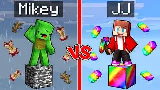 Mikey vs JJ: Bedrock & OP One Block (Minecraft Maizen)