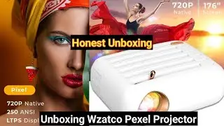 WZATCO Pixel | Portable LED Projector | Native 720p Full HD 1080P Support | LTPS Technology |