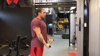 Triceps barre inversé