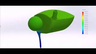 SolidWorks golfball impact 3