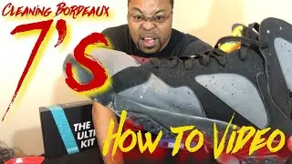 Sneaker Cleaning Sunday - How to clean Bordeaux 7’s/w Reshoevn8r Ultimate Kit 