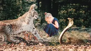 A man saved a little lynx in the forest. A year later the lynx saved his granddaughter from a snake