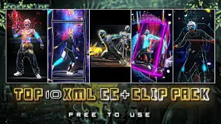 FREE FIRE TOP 10 XML CC + CLIPS | FREE FIRE CLIPS PACK | TOP 10 EMOTE CLIPS ⬇️ 