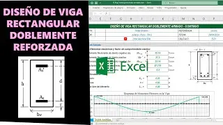 Diseño de Viga Rectangular Doblemente Reforzada (Plantilla excel profesional)