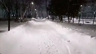 Зимний Воронеж на рассвете.