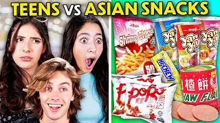 American Teens Try These Snacks from Asia for the First Time!!