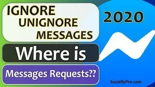 Ignore and Unignore Messages on Messenger 2020 Updated
