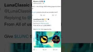 Binance US LISTARA LUNC?