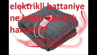 Elektrikli battaniye ne kadar elektrik tüketir