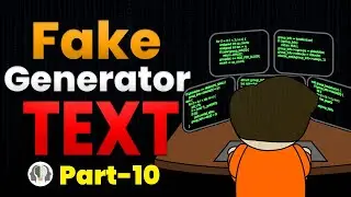 #10 Dummy Text Generate using Python Faker Library Tutorial