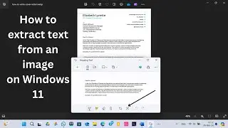 How to extract text from an image on Windows 11