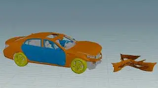 RBD metal deformation WIP in sidefx houdini