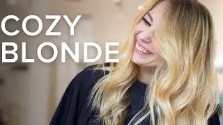 COZY BLONDE Hair Color Tutorial | Ash Blonde to Warm Blonde | Balayage & Lowlights | Daniella Benita