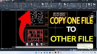 Autocad copy object and block one file to other file || autocad copy cad tutorial .