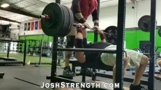 James Strickland, 630 Raw Bench Press