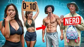 ELITE NERD PRETENDS TO BE WEAK, THEN GIRLS RATE HIS SIX-PACK! | Pretended to be a CLEANER in a GYM