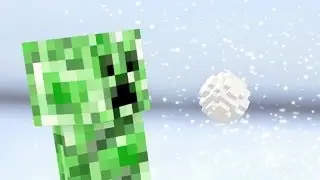 Minecraft в реальной жизни: Снежки с Крипером