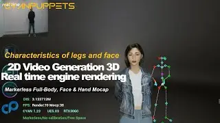 Markerless Full-Body, Face & Hand Mocap, Unreal5 Animation tools | 3D Animation From two RGB Camera