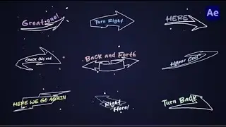 Sketch Arrow Titles for After Effects - After Effects Template