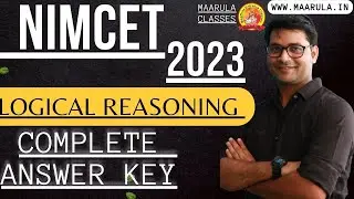 NIMCET 2023 LOGICAL FULL ANSWER KEY | ACCURATE ANSWER KEY | #nimcet #mca #2023 #answerkey
