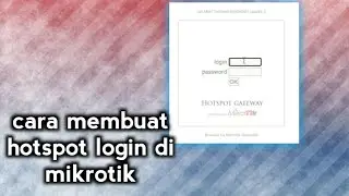 cara konfigurasi hotspot login di mikrotik