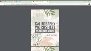 MY OWN CALLIGRAPHY WORKSHEET IS DONE!