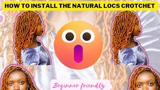 How to Install Natural Locs by Angels Hair| Beginner Friendly Tutorial