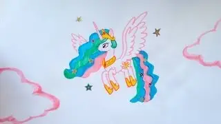 Как нарисовать пони Принцессу Селестию ♥