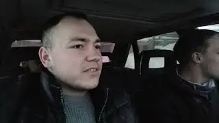Старый немец в суровых зимних северных условиях.
