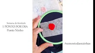 Como Bordar Ponto Ninho - Bordando roupas de bonecas