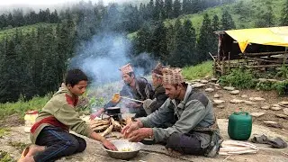 Himalayan Organic Food recipe || Himalayan Village life In Nepal || Organic Food Cooking.