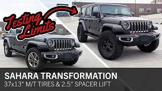 Can 37'' Tires Fit on a Sahara with a 2.5'' Spacer Lift? Testing the Limits!