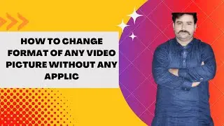 How to change format of any video picture without any applic