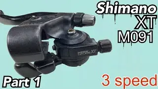 Pt.1 Shimano Deore XT M091 3speed : restore service clean disassembled