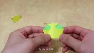 Qolbun Salim | Origami chicks Folding With Colored Paper