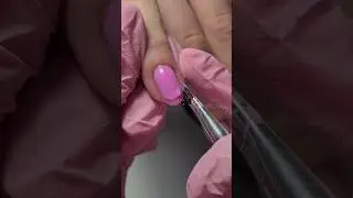 Работа цветным гелем #укреплениеногтей #маникюрновосибирск #ногтивидео #ногти