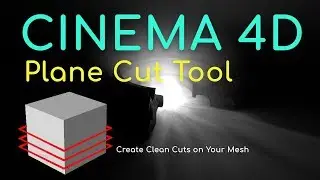 Cinema 4d: Plane Cut tool for modeling tutorial