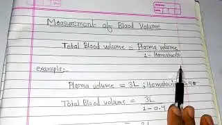 Measurement of Blood Volume
