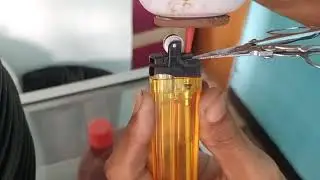 cara isi korek gas biasa Tokai tanpa bongkar hanya pakai gunting