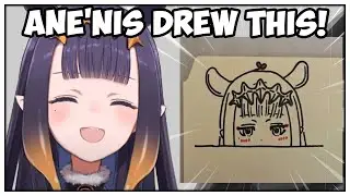 Ina Shows Anenis Cute Drawings on Stream!