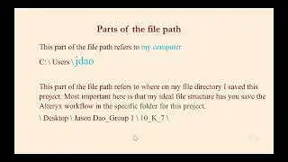 Step 2: Using a Relative File Path in the Input Data Tool