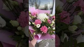 Ждали новые видео?)❤️ #букет #упаковка #флористикадляначинающих #flowers #флористика #цветы