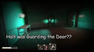 Halt Was Guarding the Locked Door?? - Roblox Doors