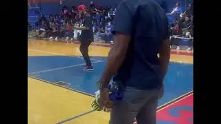 Speaking at Thomas Middle School