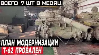 План по модернизации в рф древних Т-62 провален – в месяц всего 7 танков!