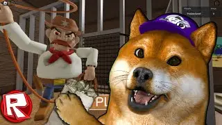 Побег от Ковбоя Робби в роблоксе грабим банк COWBOY ROBBY'S BANK! roblox