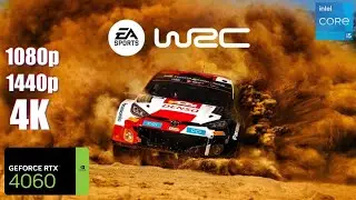 EA SPORTS WRC RTX 4060 FPS TEST | WRC 2023 RTX 4060 & i5 12400F Benchmark 1080p/1440p/4K