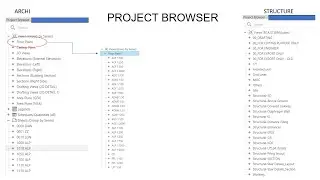Revit 2024 - Archi & Structure Project Browser  (Part 2)