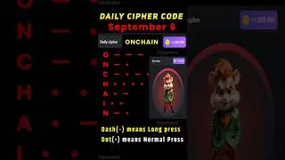 Daily cipher hamster kombat today | 6 September hamster kombat daily cipher combo | 5 million coins
