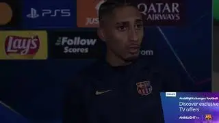 RAPHINHA HABLA TRAS SU HAT-TRICK AL BAYERN #fcbarcelona
